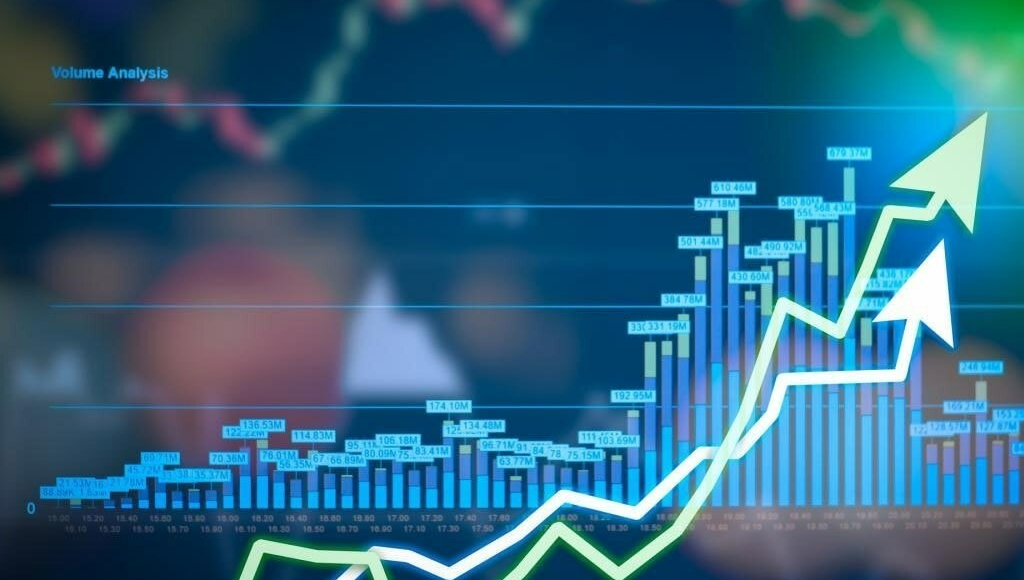 An economic trend chart
