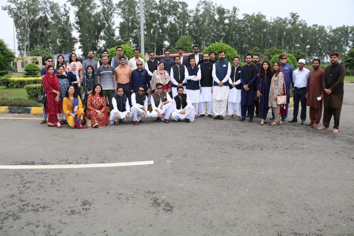 IRSA participants gathered outdoors