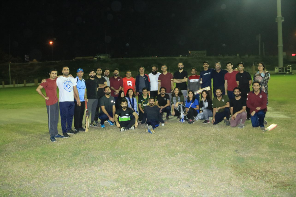 Participants taking part in an IRSA sports activity